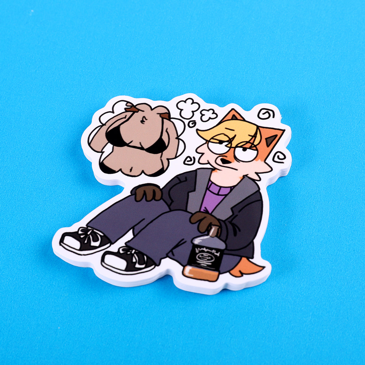 Zoey Thinking Sticker