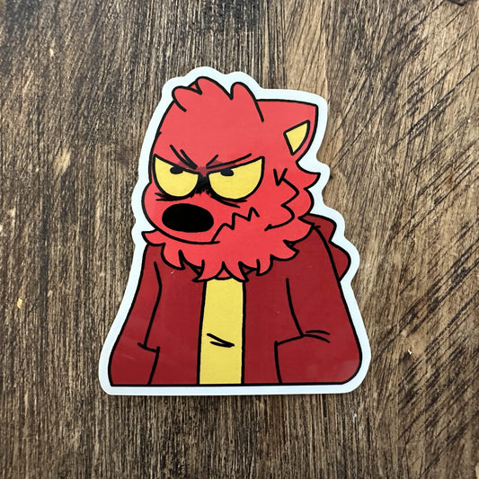 Ferris Angry Sticker