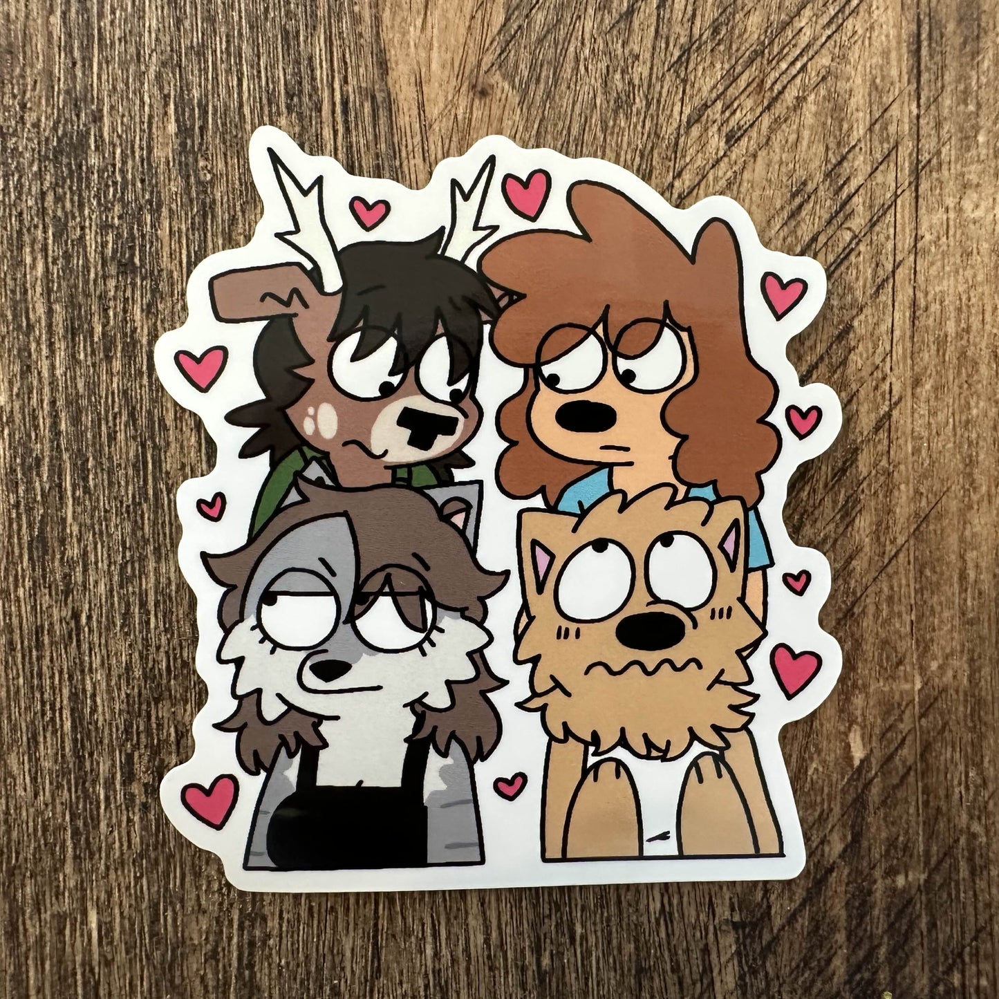 Love Quadrangle Sticker